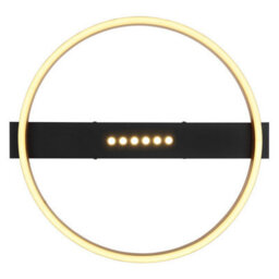 Luminosa Lighting Luminosa Luffy 40Cm Integrated Led Semi Flush Ceiling Light Matt Black Round Led 3000K - thumbnail 4