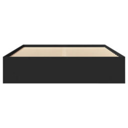 Berkfield Bed Frame Without Mattress Black 160X200 Cm Engineered Wood - thumbnail 5