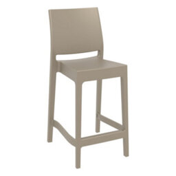 Spek Mid Height Bar Stool 65 Taupe (Suitable For Outdoor) - thumbnail 2
