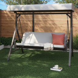 Casima Grey Metal Swing Chair Daybed