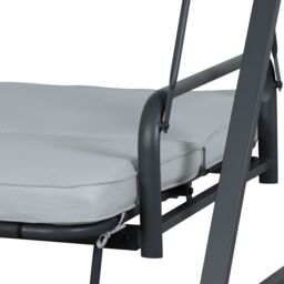 Casima Grey Metal Swing Chair Daybed - thumbnail 4