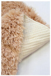 The Rugs Soft Washable Collection Plain Design Shaggy Rug In Beige  Sa-02 - thumbnail 6