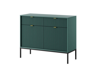 Arte Stylish Nova Sideboard Cabinet H830mm W1040mm D390mm In Green - Contemporary Elegance For Your Home - image 1