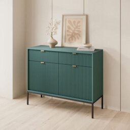 Arte Stylish Nova Sideboard Cabinet H830mm W1040mm D390mm In Green - Contemporary Elegance For Your Home - thumbnail 4