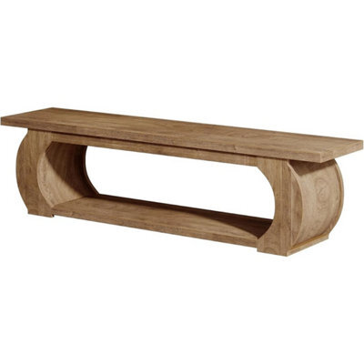 160 Cm Modern Wooden Entryway Bench With Open Shoe Storage Shelves For Hallway - image 1