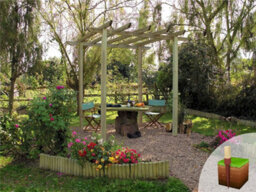 Edecks Traditional Wooden Garden Pergola (W 2700mm X D 2700mm) With Concrete In Posts (2.7M) - thumbnail 3
