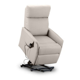 Oakham Helena Rise & Recline Chair In Pebble Faux Leather - thumbnail 3