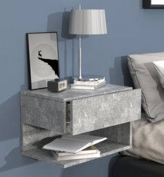 Vcm Wooden Wall Hanging Bedside Table Usal Xl 45Cm - thumbnail 4