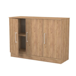 Gloucester 3 Door Sideboard In Gold Craft Oak (Ready Assembled) - thumbnail 6
