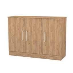 Gloucester 3 Door Sideboard In Gold Craft Oak (Ready Assembled) - thumbnail 4