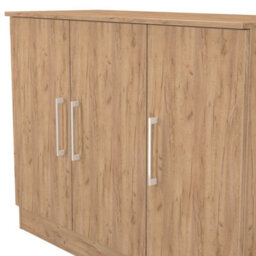 Gloucester 3 Door Sideboard In Gold Craft Oak (Ready Assembled) - thumbnail 5