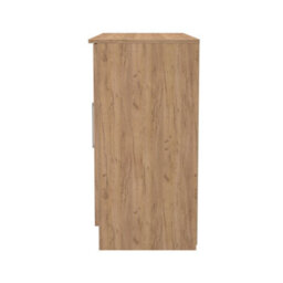 Gloucester 3 Door Sideboard In Gold Craft Oak (Ready Assembled) - thumbnail 3