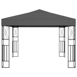 Berkfield Gazebo 3X3 M Anthracite Fabric - thumbnail 2