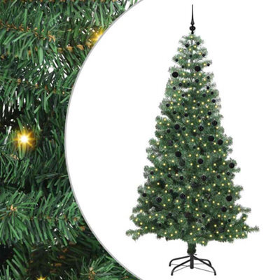 Vidaxl Christmas Tree With 300 Leds With Stand Green 240 Cm Pvc - image 1