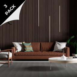 Led Strip Lights For Acoustic Slat Wall Panel - Cool Tone 3 Pack 2.4M