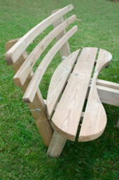 Forest Garden Circular Picnic Table With Seat Backs - thumbnail 2