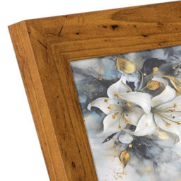 "AK Frames 11X8.5"" Rustic Oak Poster Frame - Modern Picture Frame For Wall Art, Prints And Photos - Durable And Stylish Display Frame" - thumbnail 7
