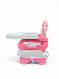 Ladida Baby Booster Seat And High Chair, Easy To Fold And Transport, Adorable Pink Unicorn Design 151 - thumbnail 2