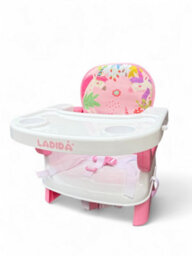 Ladida Baby Booster Seat And High Chair, Easy To Fold And Transport, Adorable Pink Unicorn Design 151