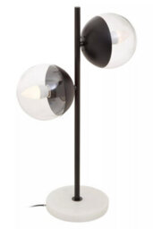 Orsina Handcrafted Black Finish Metal Table Lamp, Minimalist Design Bedside Lamp, Versatile Lamp On A Table - thumbnail 2