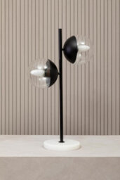 Orsina Handcrafted Black Finish Metal Table Lamp, Minimalist Design Bedside Lamp, Versatile Lamp On A Table - thumbnail 3