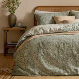 Yard Perrie Leaf Muslin 100% Cotton Duvet Sets, Forest, Double - thumbnail 5