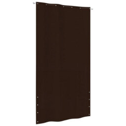 Berkfield Balcony Screen Brown 140X240 Cm Oxford Fabric - thumbnail 1