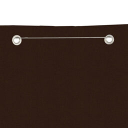 Berkfield Balcony Screen Brown 140X240 Cm Oxford Fabric - thumbnail 3