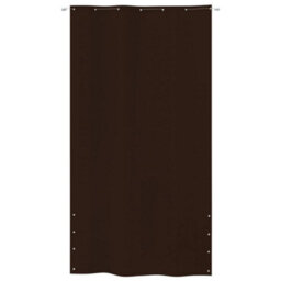 Berkfield Balcony Screen Brown 140X240 Cm Oxford Fabric - thumbnail 2