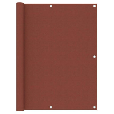 Berkfield Balcony Screen Terracotta 120X400 Cm Oxford Fabric - image 1
