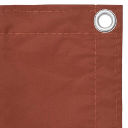 Berkfield Balcony Screen Terracotta 120X400 Cm Oxford Fabric - thumbnail 3