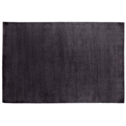 Beliani Rug Gesi Ii Dark Grey 160 X 230 Cm Viscose - thumbnail 1