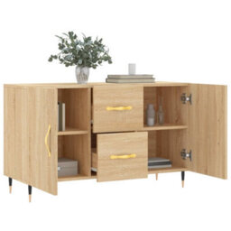 Berkfield Modern Sideboard Sonoma Oak 100X36X60 Cm Engineered Wood - thumbnail 4