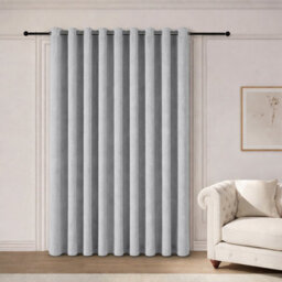 Oxford Homeware Eyelet Silver Linen Curtains Fully Lined 100% Blackout Thermal Insulated Curtain Single Panel (W)168Cmx(L)213Cm - thumbnail 7
