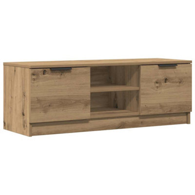 Berkfield Durable Tv Cabinet Artisan Oak 102X35X36.5 Cm Engineered Wood