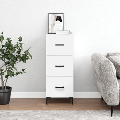 Berkfield Sideboard White 34.5X34X90 Cm Engineered Wood - image 1
