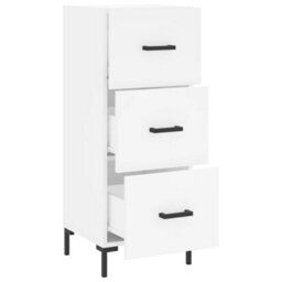Berkfield Sideboard White 34.5X34X90 Cm Engineered Wood - thumbnail 5