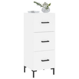 Berkfield Sideboard White 34.5X34X90 Cm Engineered Wood - thumbnail 3