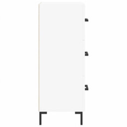 Berkfield Sideboard White 34.5X34X90 Cm Engineered Wood - thumbnail 7
