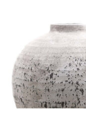 Tiber Large Stone Ceramic Vase, Elegant Crackled Texture Decor - thumbnail 2