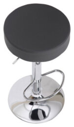 Lamboro Semplice Breakfast Bar Stool, Chrome Footrest, Height Adjustable Swivel Gas Lift, Home Bar & Kitchen Barstool, Charcoal Grey - thumbnail 2