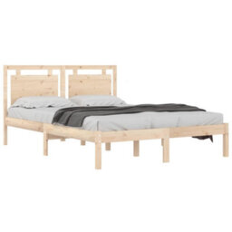 Berkfield Bed Frame Solid Wood 200X200 Cm - thumbnail 3