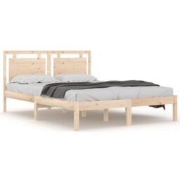 Berkfield Bed Frame Solid Wood 200X200 Cm - thumbnail 2