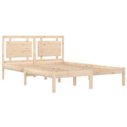 Berkfield Bed Frame Solid Wood 200X200 Cm - thumbnail 4