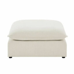 Xample Aiden & Ivy Sereen Cream Fabric 6 Piece Modular Sofa, Feather Blend Cushions, Reversible Seating, Ottoman, 6 Accent Pillows - thumbnail 7