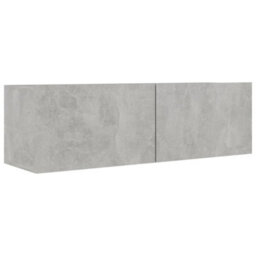 Berkfield 4 Piece Tv Cabinet Set Concrete Grey Engineered Wood - thumbnail 6
