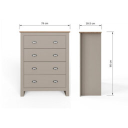 Gfw Lancaster 4 Piece Bedroom Set Grey - thumbnail 9