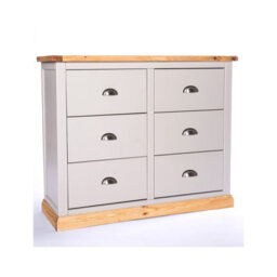 Cabinet Bits Bomporto 6 Drawer Chest Of Drawers Chrome Cup Handle - thumbnail 2