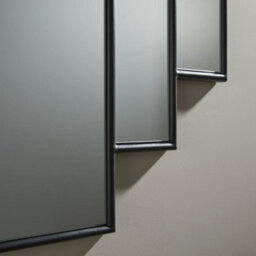 The Online Mirror Shop Wall Mirror Charleston Rectangular Shape With Black Frame For Hanging In Sideboard Or Dressing Table- H 90Cmxw 90Cmxd 2Cm - thumbnail 3