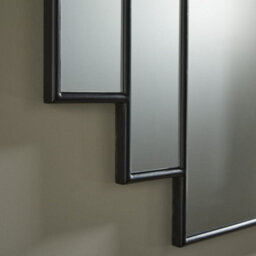 The Online Mirror Shop Wall Mirror Charleston Rectangular Shape With Black Frame For Hanging In Sideboard Or Dressing Table- H 90Cmxw 90Cmxd 2Cm - thumbnail 4